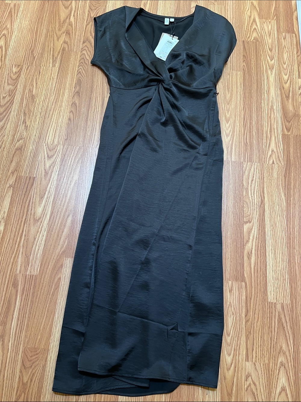 Vera Moda Black Twist-Front Maxi Dress